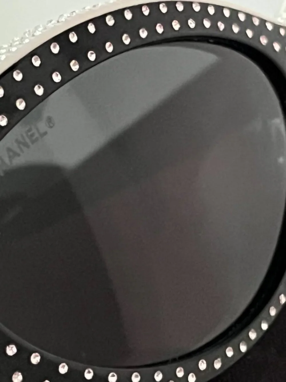 Authentic Chanel A71509 X02569 S4155 Strass Crystal Oval Sunglasses